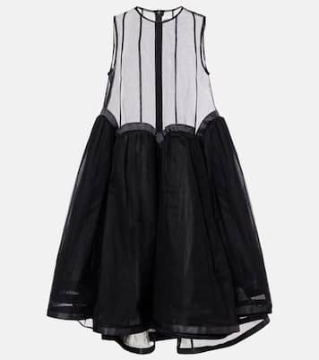 Robe midi en tulle | Noir Kei Ninomiya