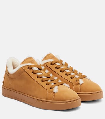 Classic shearling-lined suede sneakers | Tod's