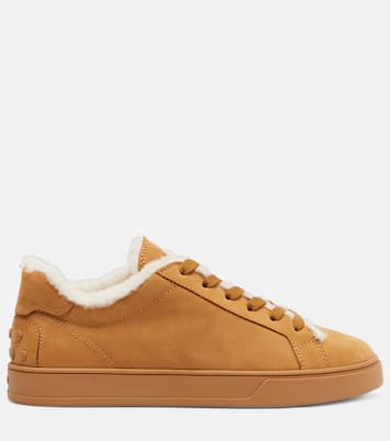 Classic shearling-lined suede sneakers | Tod's