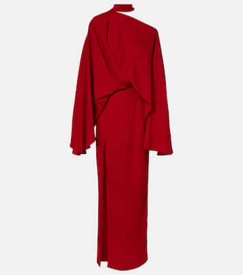 Brooks scarf-detail crêpe maxi dress | Taller Marmo