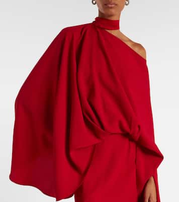 Brooks scarf-detail crêpe maxi dress | Taller Marmo