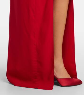 Brooks scarf-detail crêpe maxi dress | Taller Marmo