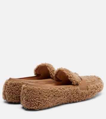 Mocassini in shearling con pelle | Gianvito Rossi