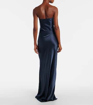 Maxikleid aus Seidensatin | The Sei