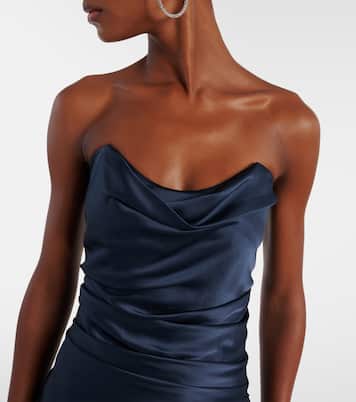 Maxikleid aus Seidensatin | The Sei