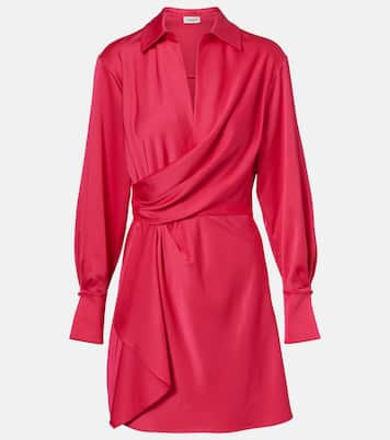 Talit draped satin wrap dress | Simkhai