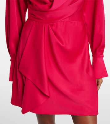 Talit draped satin wrap dress | Simkhai