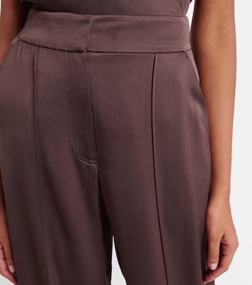 Weite High-Rise-Hose Kyra aus Satin | Simkhai