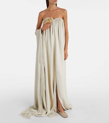 Vicky fringed gathered gown | Calvin Klein Collection