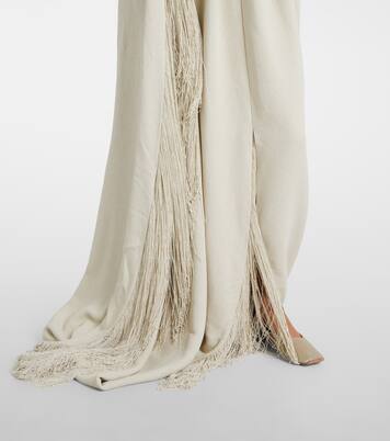 Vicky fringed gathered gown | Calvin Klein Collection