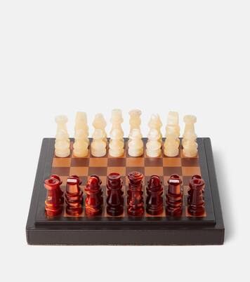 Arnica leather chess set | Etro