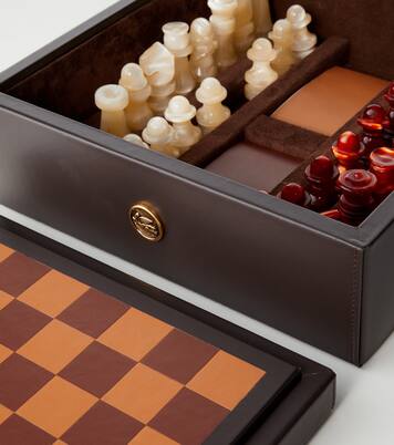 Arnica leather chess set | Etro