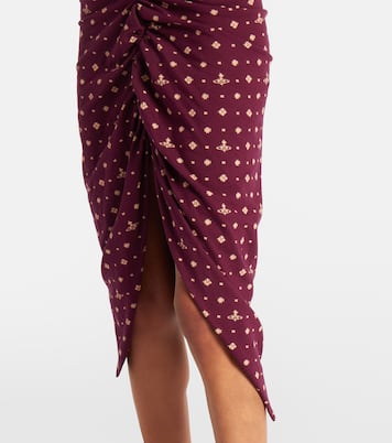 Bedrucktes Midikleid Pulling aus Baumwolle | Vivienne Westwood