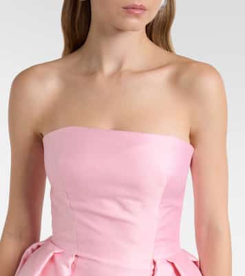 Strapless bustier gown | Monique Lhuillier