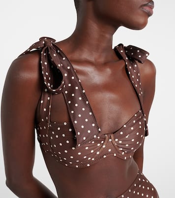 Lady polka-dot bikini top | Same