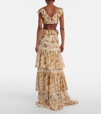 Robe longue en soie mélangée | Etro