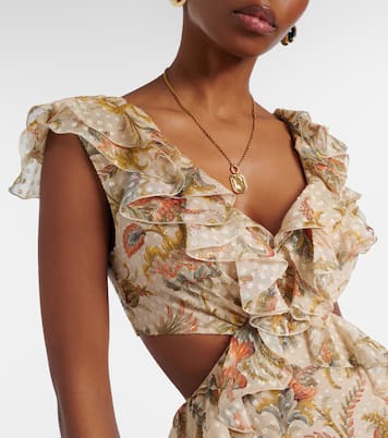 Robe longue en soie mélangée | Etro
