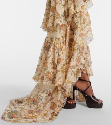 Robe longue en soie mélangée | Etro