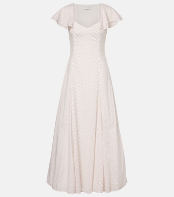 Marlowe polka-dot cotton maxi dress | Posse
