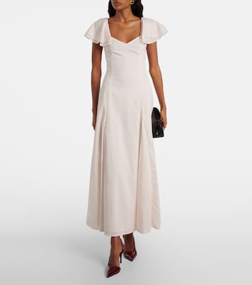 Marlowe polka-dot cotton maxi dress | Posse