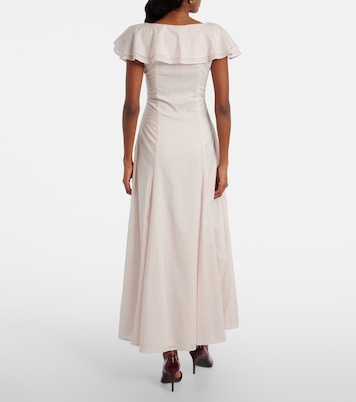 Marlowe polka-dot cotton maxi dress | Posse