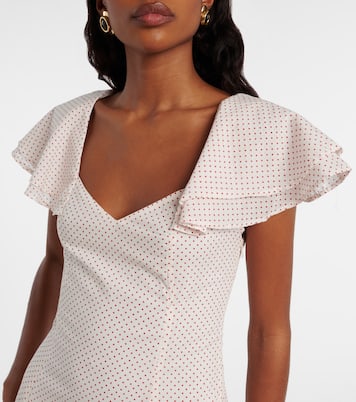 Marlowe polka-dot cotton maxi dress | Posse