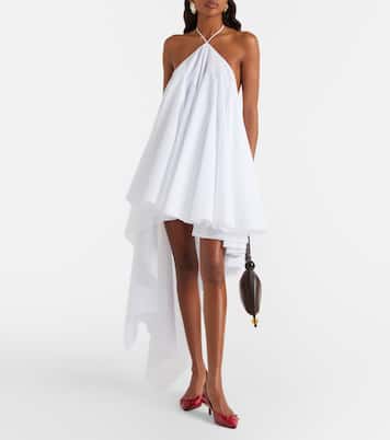 Triangle asymmetric cotton-blend minidress | Jacquemus