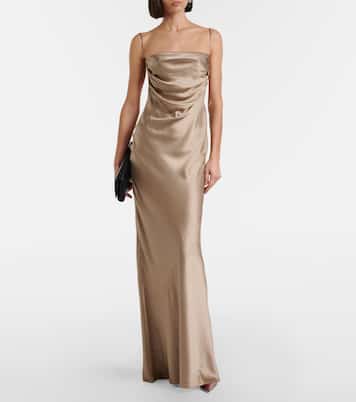 Robe aus Seidensatin | Saint Laurent