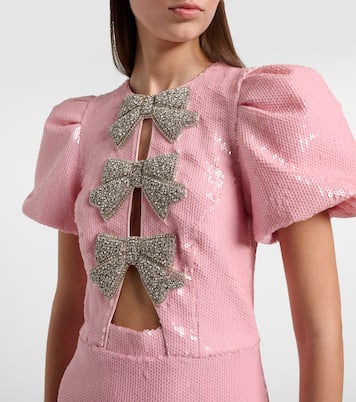 Abito da cocktail Lydia con cut-out e paillettes | Rebecca Vallance
