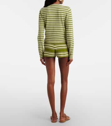 Playa striped cotton-blend shorts | Faithfull