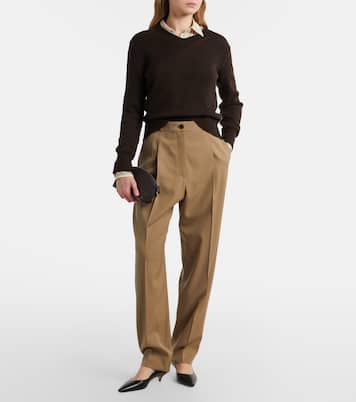 Pochette Melinda en cuir | The Row