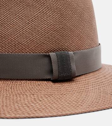 Straw fedora hat | Brunello Cucinelli