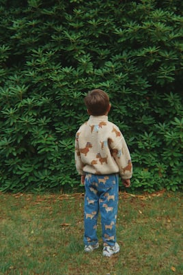 Bedruckte Jacke Jody aus Teddyfleece | Konges Sløjd