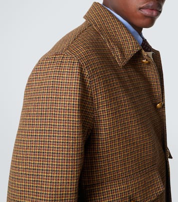 Houndstooth virgin wool bomber jacket | Valentino