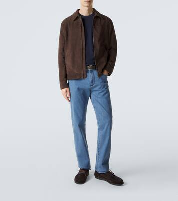Giacca blouson in suede | Canali
