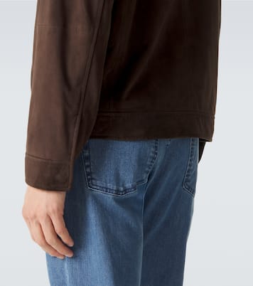 Giacca blouson in suede | Canali