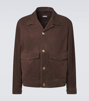 Giacca in suede | Brunello Cucinelli