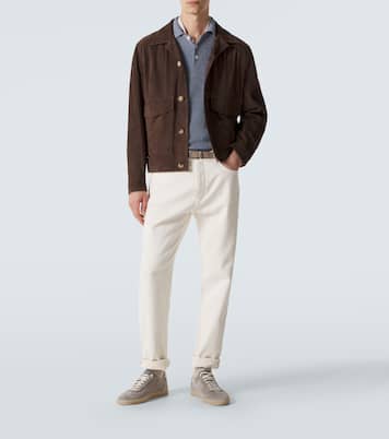 Giacca in suede | Brunello Cucinelli