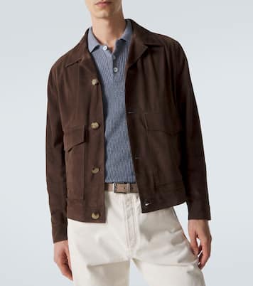 Giacca in suede | Brunello Cucinelli