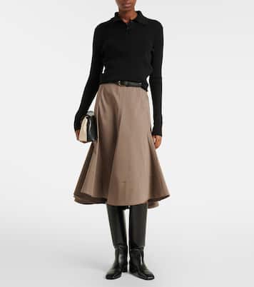 Ribbed-knit polo shirt | Róhe