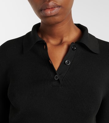 Ribbed-knit polo shirt | Róhe