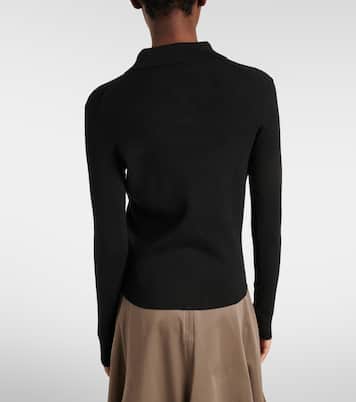 Ribbed-knit polo shirt | Róhe