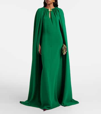 Kaftan Cyclamen aus Georgette | Oscar de la Renta