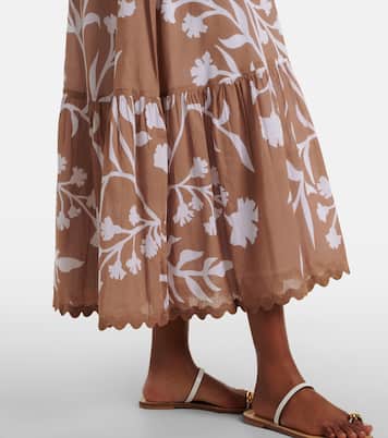 Abito midi in cotone floreale  | Juliet Dunn