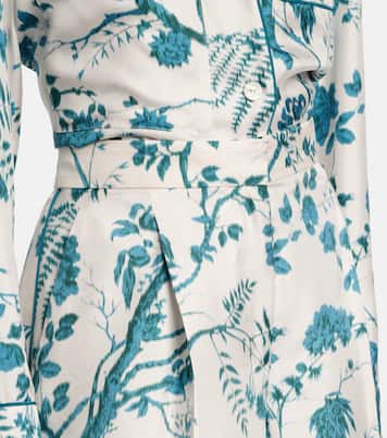 Floral silk pajama pants | Erdem