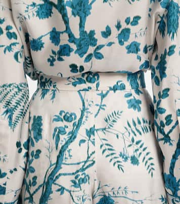 Floral silk pajama pants | Erdem