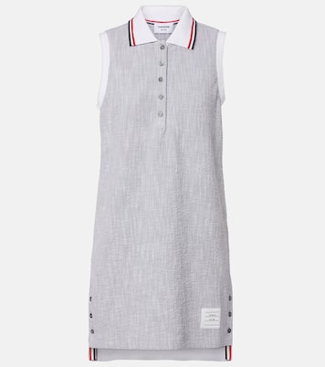 Cotton-blend tweed polo dress | Thom Browne