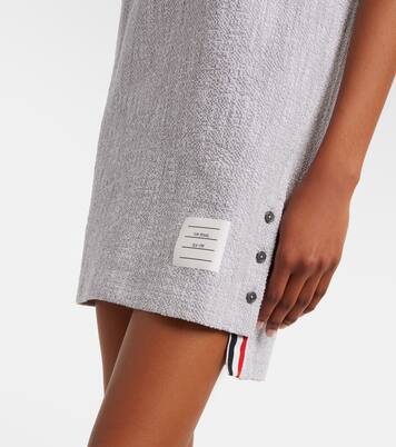 Cotton-blend tweed polo dress | Thom Browne