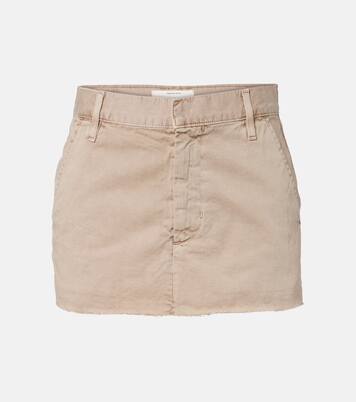 Chino cotton canvas miniskirt | Slvrlake