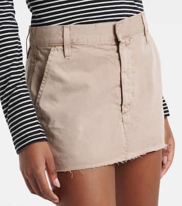 Chino cotton canvas miniskirt | Slvrlake